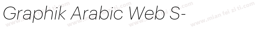 Graphik Arabic Web S字体转换